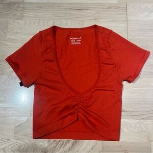Urban Outfitters/Out From Under Red Crop Top